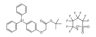 [4-[2-[(2-methylpropan-2-yl)oxy]-2-oxoethoxy]phenyl]-diphenylsulfanium,1,1,2,2,3,3,4,4,4-nonafluorobutane-1-sulfonate Structure