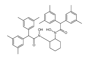 N-[2-[[2,2-bis(3,5-dimethylphenyl)acetyl]-hydroxyamino]cyclohexyl]-2,2-bis(3,5-dimethylphenyl)-N-hydroxyacetamide Structure