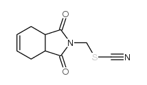Thiocyanic acid,(1,3,3a,4,7,7a-hexahydro-1,3-dioxo-2H-isoindol-2-yl)methyl ester结构式