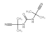 Urea,N,N'-bis(1-cyano-1-methylethyl)- Structure