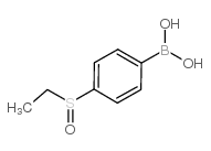 4-ethylsulfinylphenylboronic acid structure