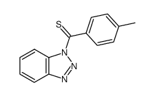 (1H-benzo[d][1,2,3]triazol-1-yl)(p-tolyl)methanethione Structure