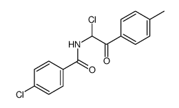 4-chloro-N-[1-chloro-2-(4-methylphenyl)-2-oxoethyl]benzamide Structure