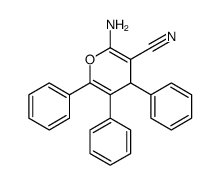2-amino-4,5,6-triphenyl-4H-pyran-3-carbonitrile Structure