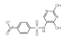 N-(2,4-dioxo-1H-pyrimidin-5-yl)-4-nitro-benzenesulfonamide结构式