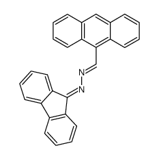 N-[1-Anthracen-9-yl-meth-(E)-ylidene]-N'-fluoren-9-ylidene-hydrazine结构式
