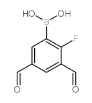 3,5-DIFORMYL-2-FLUOROPHENYLBORONIC ACID picture
