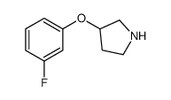 3-(3-Fluorophenoxy)pyrrolidine Structure