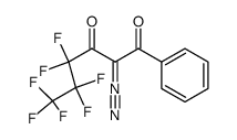 2-diazo-4,4,5,5,6,6,6-heptafluoro-1-phenylhexane-1,3-dione结构式