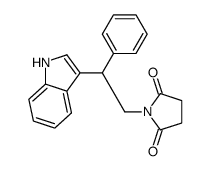 1-[2-(1H-indol-3-yl)-2-phenylethyl]pyrrolidine-2,5-dione Structure