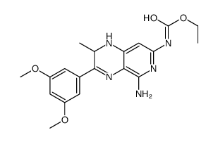 ethyl N-[5-amino-3-(3,5-dimethoxyphenyl)-2-methyl-1,2-dihydropyrido[3,4-b]pyrazin-7-yl]carbamate Structure