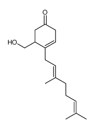 5-(hydroxymethyl)-4-geranyl-3-cyclohexenone Structure