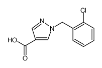 1-(2-CHLORO-BENZYL)-1H-PYRAZOLE-4-CARBOXYLIC ACID structure