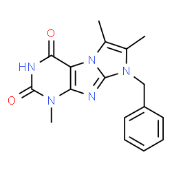 1-Benzyl-2,3,7-trimethyl-1H,7H-1,3a,5,7,8-pentaaza-cyclopenta[a]indene-4,6-dione picture