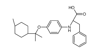 (2S)-2-[4-[2-(4-methylcyclohexyl)propan-2-yloxy]anilino]-3-phenylpropanoic acid Structure