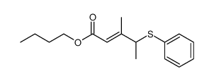 butyl 3-methyl-4-phenylthiopent-2-enoate结构式