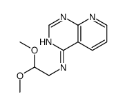 N-(2,2-dimethoxyethyl)pyrido[2,3-d]pyrimidin-4-amine Structure