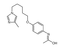 N-[4-[5-(4-methylimidazol-1-yl)pentoxy]phenyl]acetamide Structure