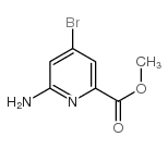 2-AMINO-4-BROMO-6-CARBOXYPYRIDINE METHYL ESTER Structure