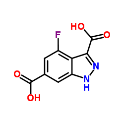 4-Fluoro-1H-indazole-3,6-dicarboxylic acid Structure