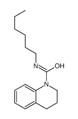 N-hexyl-3,4-dihydro-2H-quinoline-1-carboxamide结构式