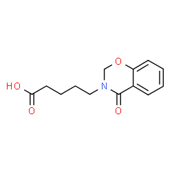 5-(4-OXO-4 H-BENZO[ E ][1,3]OXAZIN-3-YL)-PENTANOIC ACID结构式