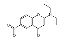 2-(diethylamino)-6-nitrochromen-4-one结构式