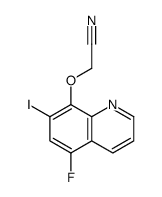 2-(5-fluoro-7-iodoquinolin-8-yl)oxyacetonitrile结构式