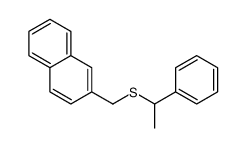 2-(1-phenylethylsulfanylmethyl)naphthalene Structure