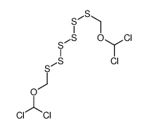 dichloro-[(dichloromethoxymethylhexasulfanyl)methoxy]methane Structure