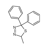 5-methyl-2,2-diphenyl-2,5-dihydro-1,3,4-thiadiazol结构式