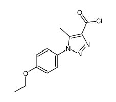 1-(4-ethoxyphenyl)-5-methyltriazole-4-carbonyl chloride结构式