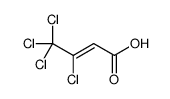 3,4,4,4-tetrachlorobut-2-enoic acid Structure