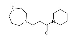 3-(1,4-diazepan-1-yl)-1-piperidin-1-ylpropan-1-one结构式