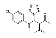 3-acetyl-1-(4-chlorophenyl)-2-(1,2,4-triazol-1-yl)pentane-1,4-dione结构式