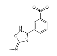 N-methyl-3-(3-nitrophenyl)-1,2,4-oxadiazol-5-amine结构式