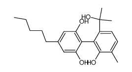 6'-(1-hydroxy-1-methylethyl)-3'-methyl-4-pentylbiphenyl-2,2',6-triol Structure
