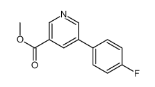 5-(4-氟苯基)烟酸甲酯结构式