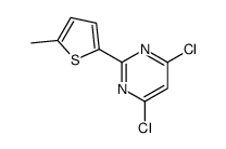 4,6-dichloro-2-(5-methylthiophen-2-yl)pyrimidine结构式