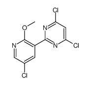 4,6-dichloro-2-(5-chloro-2-methoxypyridin-3-yl)pyrimidine Structure