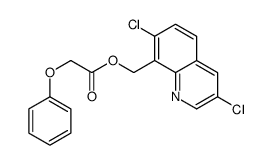 (3,7-dichloroquinolin-8-yl)methyl 2-phenoxyacetate结构式