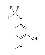 2-甲氧基-5-(三氟甲氧基)苯酚结构式