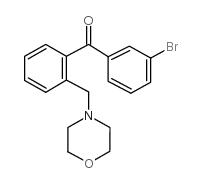 3'-BROMO-2-MORPHOLINOMETHYL BENZOPHENONE structure