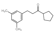 CYCLOPENTYL 2-(3,5-DIMETHYLPHENYL)ETHYL KETONE structure