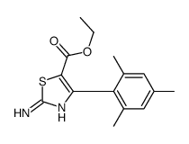 2-AMINO-4-(2,4,6-TRIMETHYLPHENYL)-5-THIAZOLECARBOXYLIC ACID ETHYL ESTER结构式
