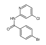 Benzamide, 4-bromo-N-(4-chloro-2-pyridinyl) Structure