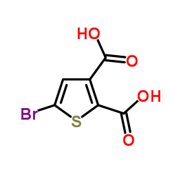 5-Bromo-2,3-thiophenedicarboxylic acid结构式