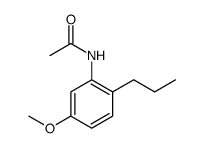 Acetamide, N-(5-methoxy-2-propylphenyl) Structure