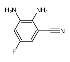 2,3-diamino-5-fluoro-benzonitrile结构式