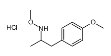 N-methoxy-1-(4-methoxyphenyl)propan-2-amine,hydrochloride结构式